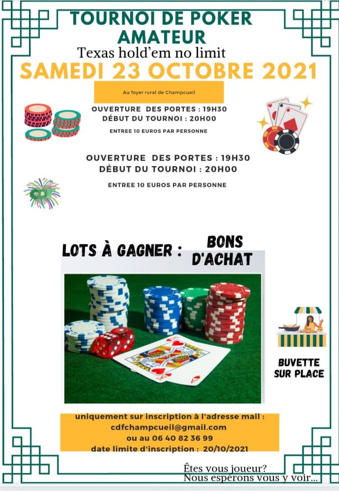 Tournoi de poker amateur  - Tournoi 20 De 20 Poker